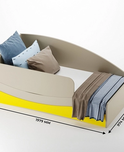 Кровать односпальная P901 с подъемным механизмом, 90x190