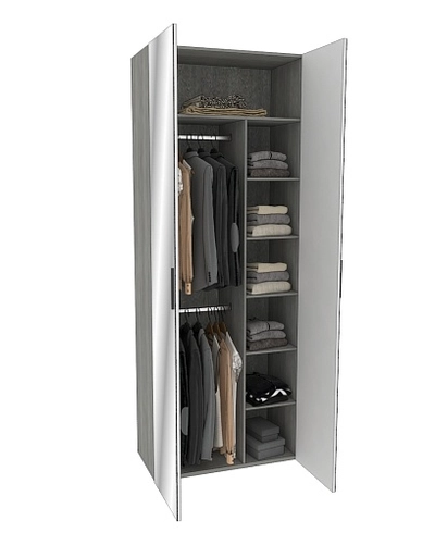 Шкаф двустворчатый с зеркалом LG-210.44-4Z