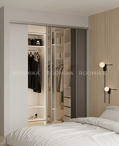 Гардеробная система без фасадов Элементис 8