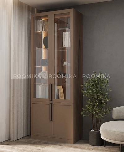 Шкаф книжный со стеклом А214S