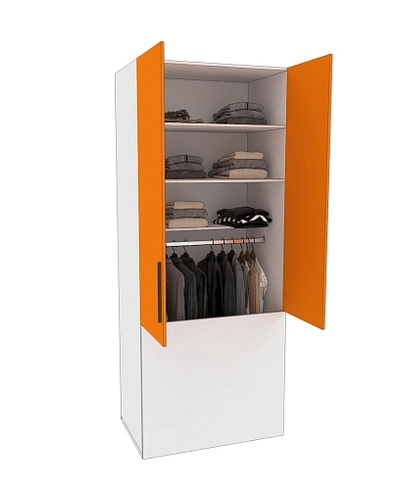 Шкаф двухдверный с фальш стенкой L212