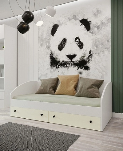 Кровать односпальная с ящиками P902N, 90x190