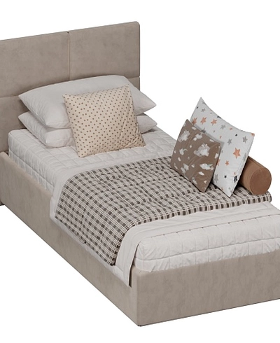 Кровать односпальная мягкая ВЕРСАЛ с подъемным механизмом, 90x200