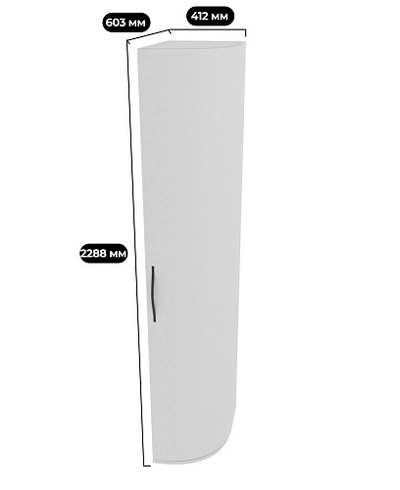 Шкаф завершающий с дверью P232.3 L/R