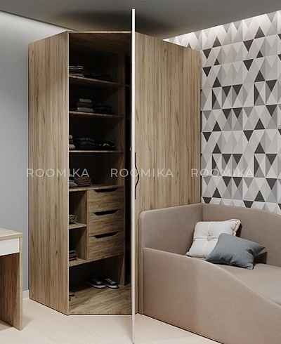 Шкаф угловой L209.60 L/R