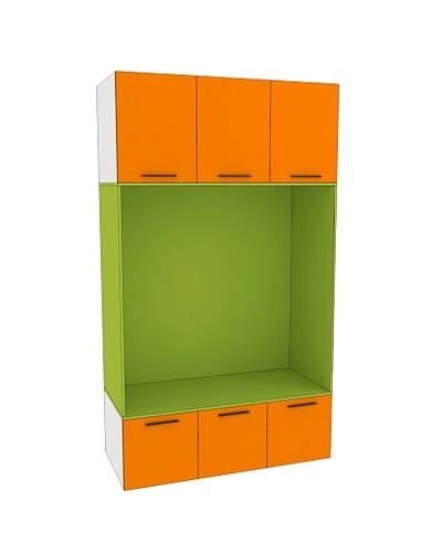 Шкаф с нишей и сидушкой L412.60