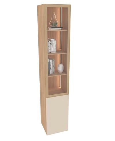 Шкаф со стеклянным фасадом с подсветкой R221