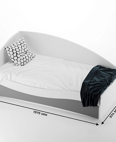 Кровать односпальная P901 с подъемным механизмом, 90x190