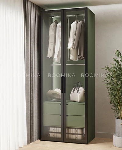 Шкаф для спальни с двумя ящиками с подсветкой R210.60-6