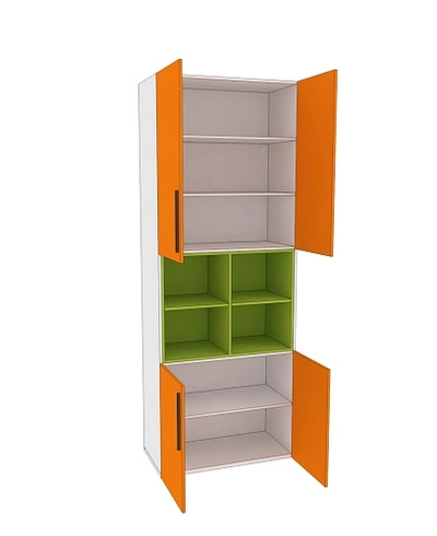 Шкаф книжный с нишей L216