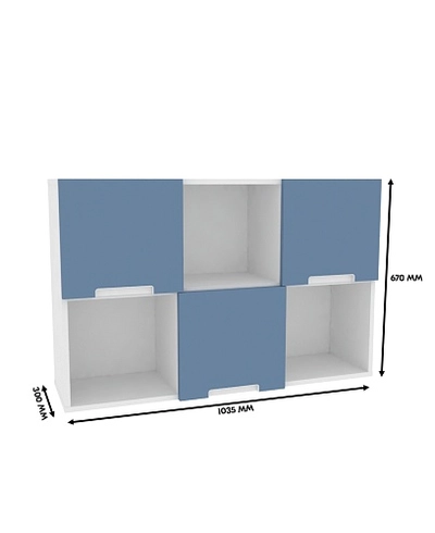 Антресоль над столом, фасады в эмали LE309.3