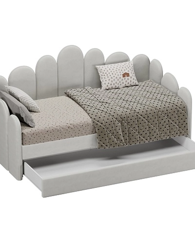 Мягкая кровать-диван ШЕЛЛ, 90x190