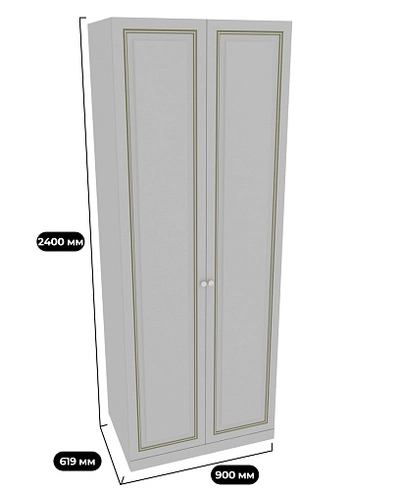 Шкаф двухдверный с перемычкой А210.60-4P