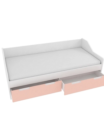 Кровать односпальная, фасады в эмали LE902.200, 90x200