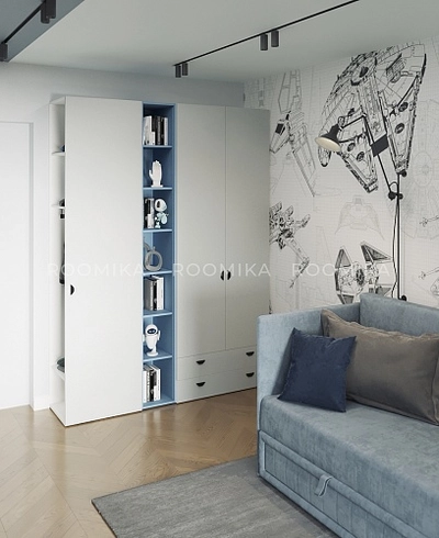 Стеллаж завершающий угловой L242.1-44