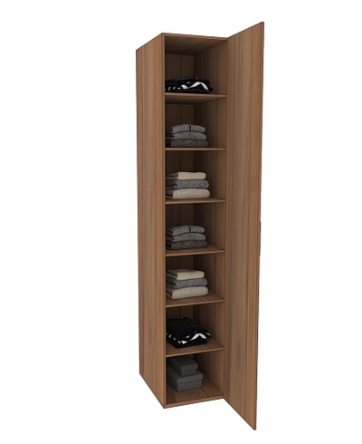 Шкаф 1 дверный узкий с зеркалом L220.60-4Z