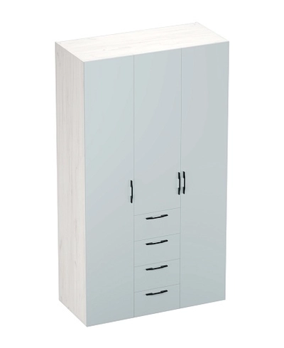 Шкаф трехдверный с ящиками глубокий L203.60