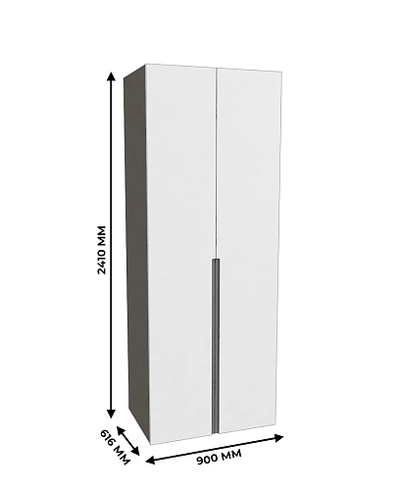 Шкаф 2 дверный, фасады в эмали LE210.60-1