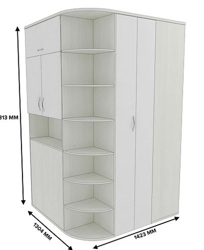 Шкаф — гардеробная P205 L/R