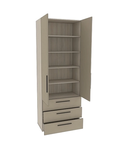 Шкаф книжный/для одежды с тремя ящиками L213