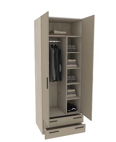 Шкаф двухдверный с ящиками глубокий L211.60