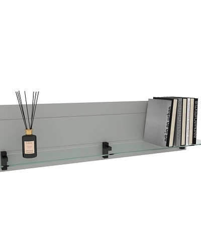 Полка со стеклом, панель МДФ R120.2