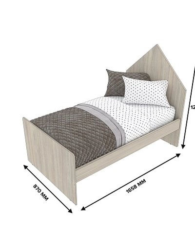 Кровать односпальная L901.6, 80x160