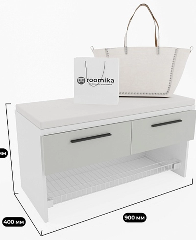 Тумба с 2 ящ. и полкой для обуви L462