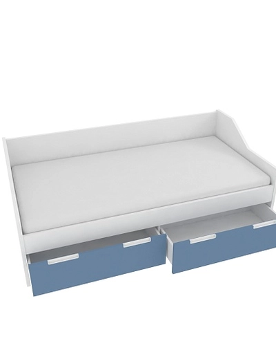 Кровать односпальная, фасады в эмали LE902.190, 90x190