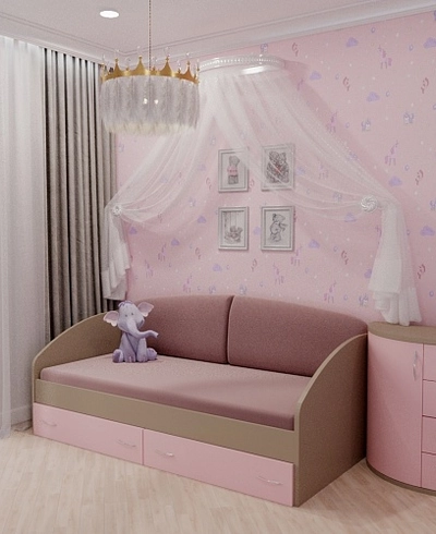 Кровать односпальная с ящиками P902N, 90x190