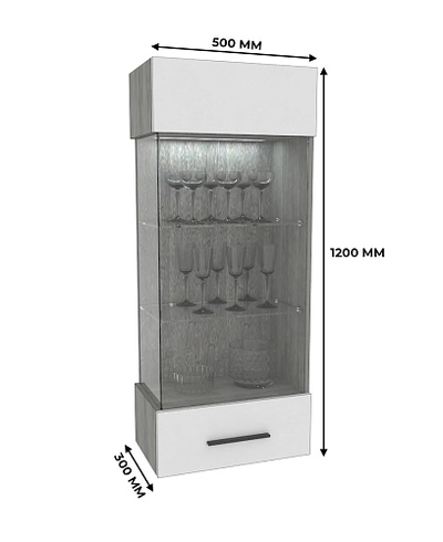 Шкаф навесной с подсветкой LG360 L/R