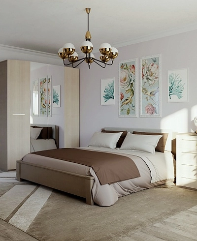 Комод узкий 4 ящика C-704