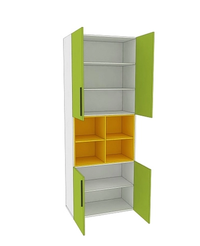 Шкаф книжный с нишей L216