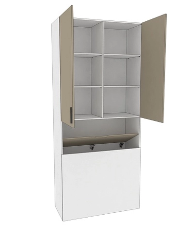 Шкаф двухдверный с фальш стенкой L212.1