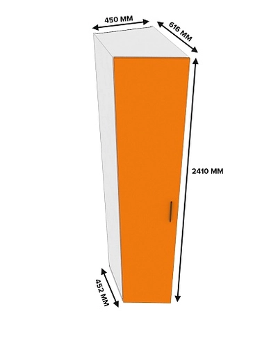 Шкаф переходной глубины с 616 на 452мм L229 L/R