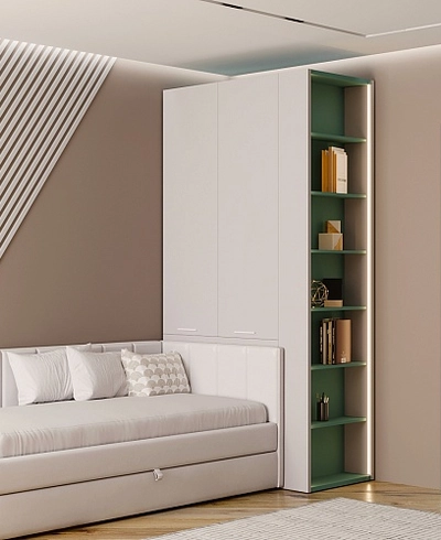 Шкаф двухдверный с фальш стенкой LG212