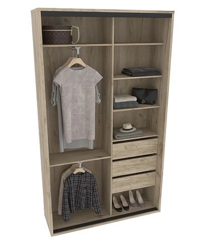 Шкаф-купе ХG140.45-1, профиль INTEGRO, фасад МДФ