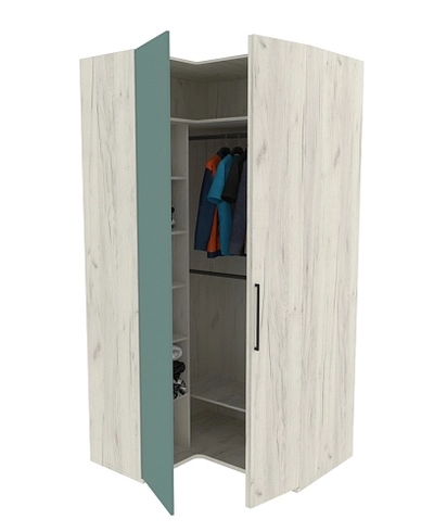 Шкаф угловой со складной дверью E209 L/R