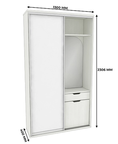 Секция для одежды с дверью купе P227