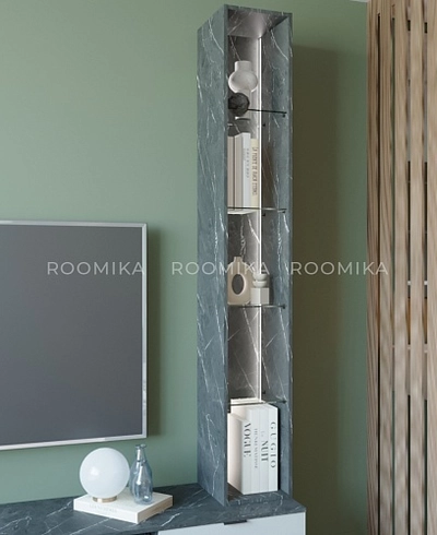 Стеллаж R314.2 на тумбу R502, R508 с подсветкой