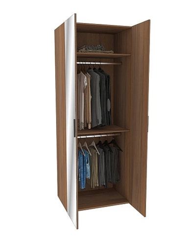 Шкаф двустворчатый с зеркалом L-210.60-1Z