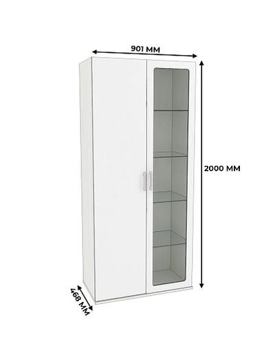 Шкаф- витрина P212 L/R