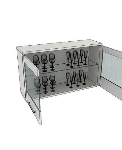 Шкаф 2 дверный навесной CG-370
