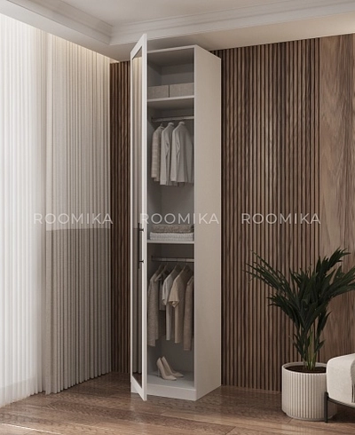 Шкаф однодверный для одежды с зеркалом A221.44-1Z