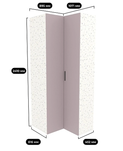 Шкаф угловой L207 L/R