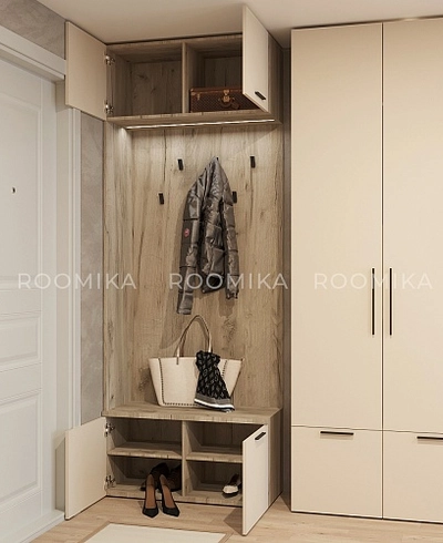 Ниша с крючками с подсветкой L420 L/R