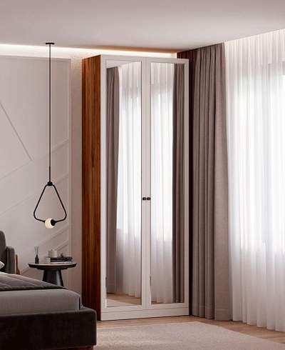 Шкаф двухдверный с зеркалом А210.44-4Z