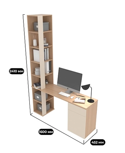 Стол-стеллаж L403.44 L/R