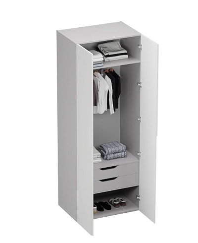 Шкаф 2 дверный, фасады в эмали LE210.60-3