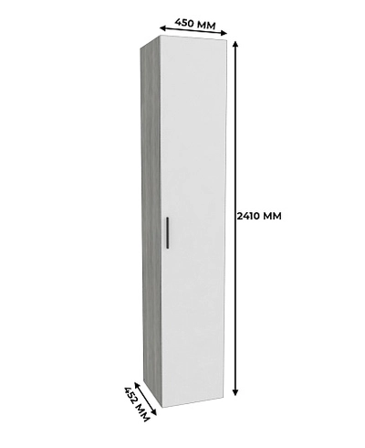 Шкаф 1 дверный узкий LG-220.44-1